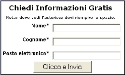 Chiedi gratis informazioni...